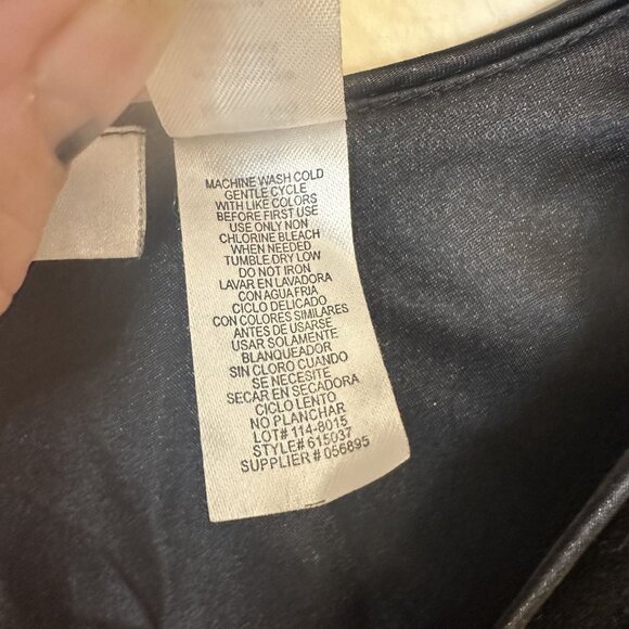 Adonna Black Velvet Long Sleeve Maxi House Dress Medium Zip Up Witchy Robe - Picture 4 of 7